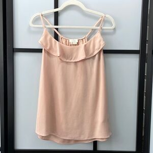 [M] Kate Spade | Light & Flowy Sleeveless Ruffle Blouse Tank Soft Petal Pink